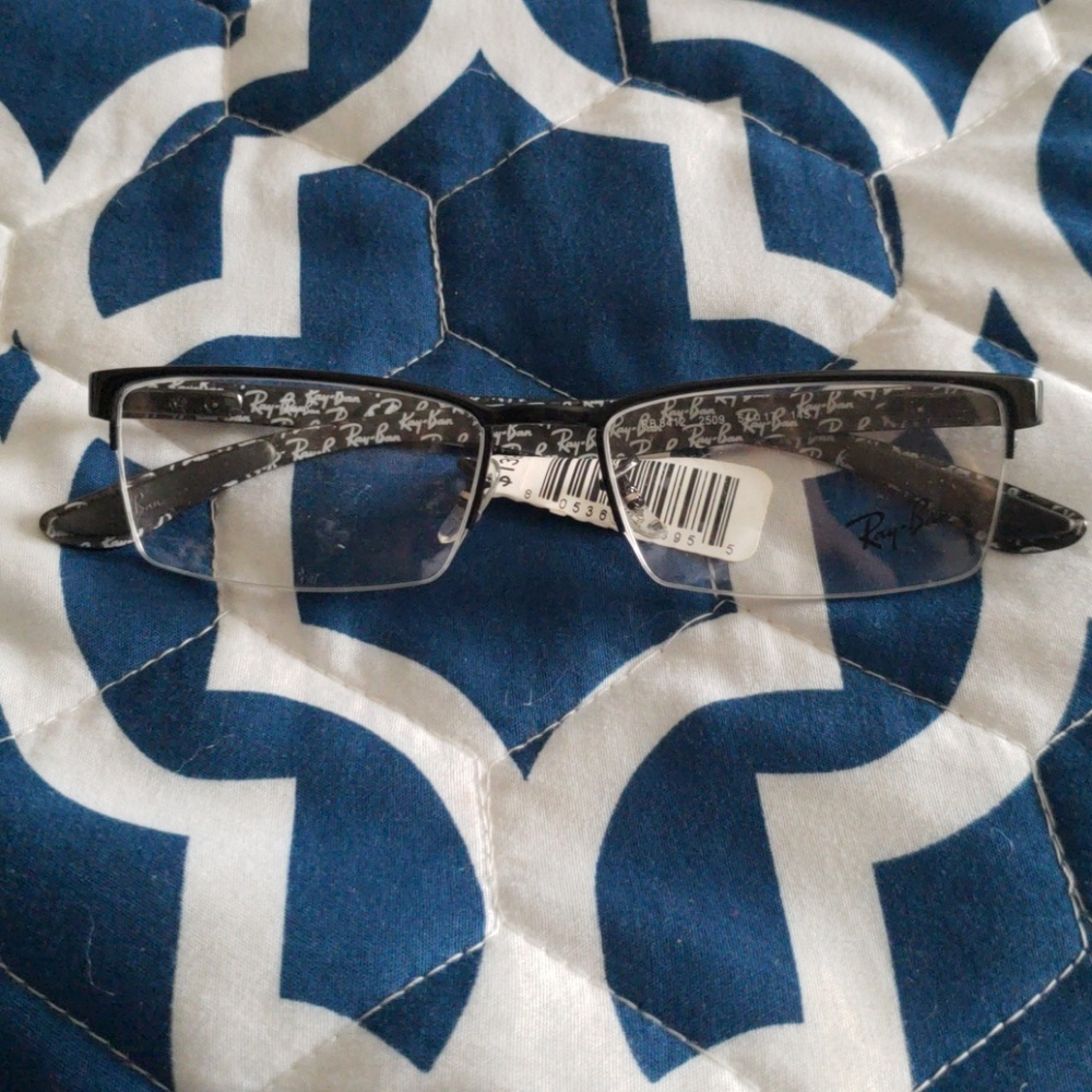 Men Ray-Ban semirimless ophthalmic frame